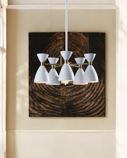 Cinco Diabolo Adjustable White Metal Pendant