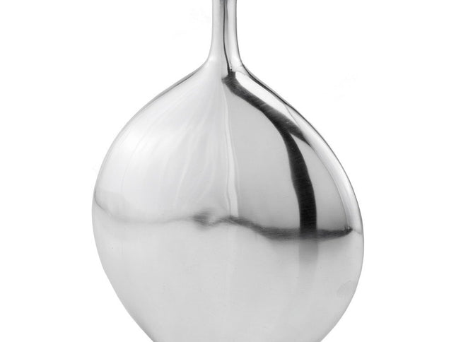 16" Silver Tulip Aluminum Table Vase