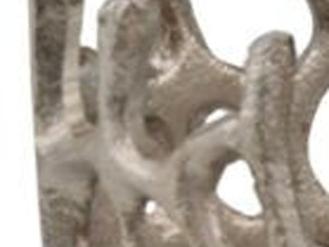 16" Silver Aluminum Twigs Novelty Table Vase