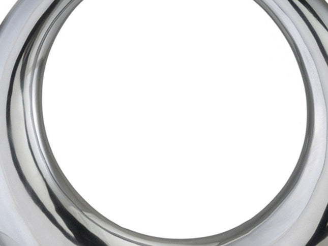 17" Silver Aluminum Ring Hoop Table Vase