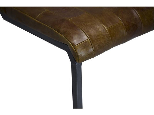 27 " Brown And Black Iron Backless Counter Height Bar Chair