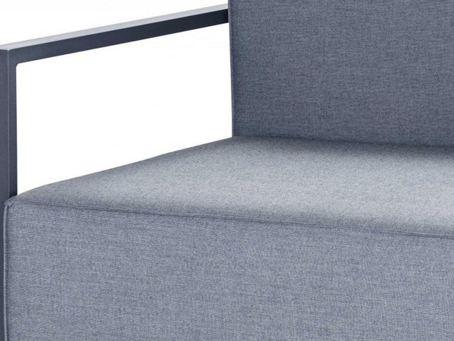 39" Gray Fabric Arm Chair