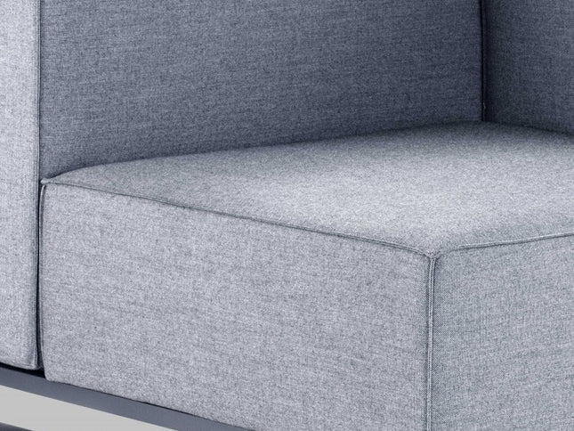 41" Gray Linen Side Chair