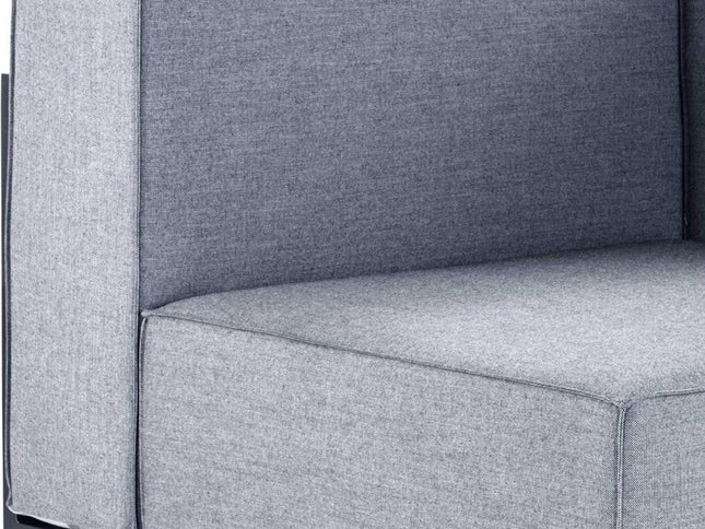 41" Gray Linen Side Chair