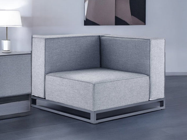 41" Gray Linen Side Chair