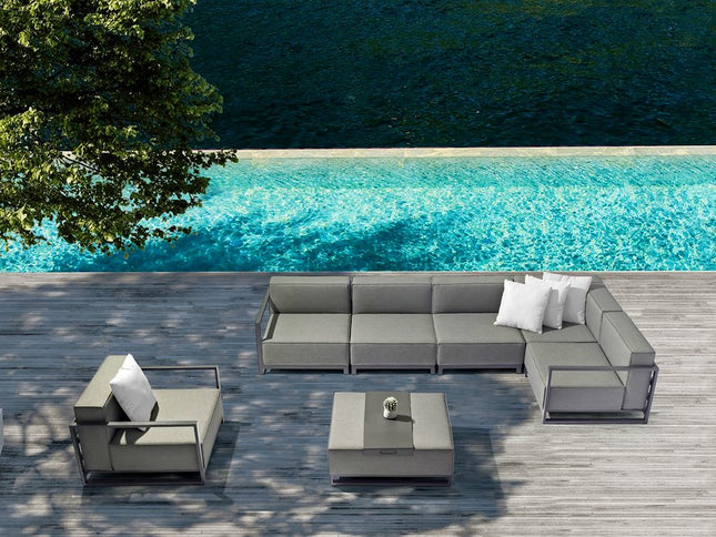 37" Gray Linen Arm Chair