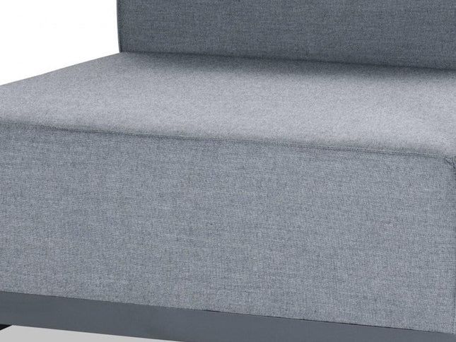 37" Gray Linen Arm Chair