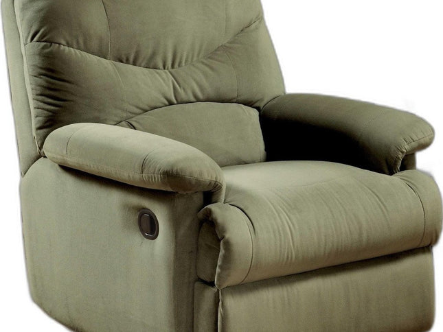 35" Beige Microfiber Recliner