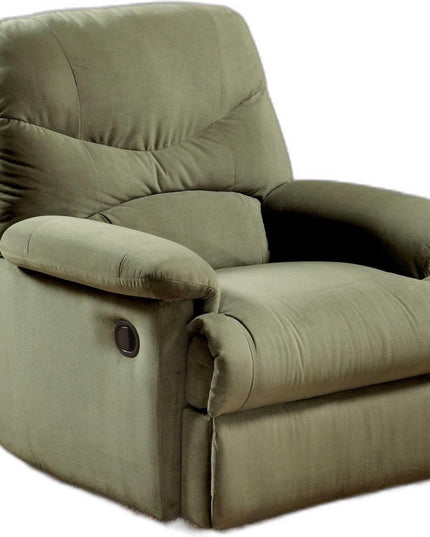 35" Beige Microfiber Recliner