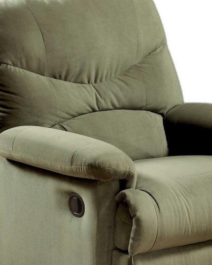 35" Beige Microfiber Recliner