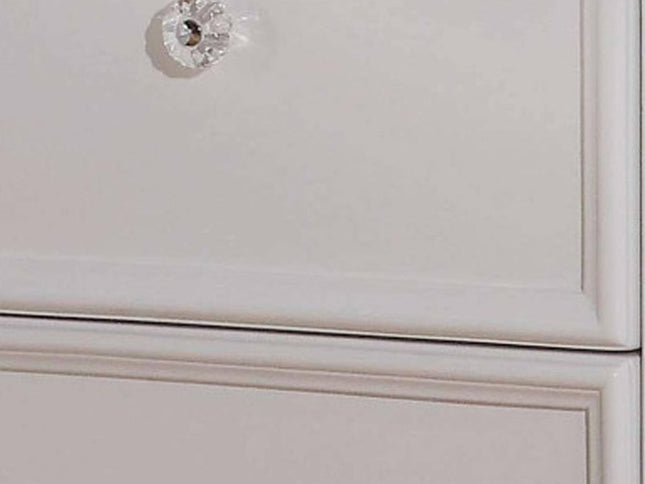 27" White Two Drawers Nightstand