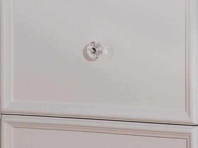 27" White Two Drawers Nightstand