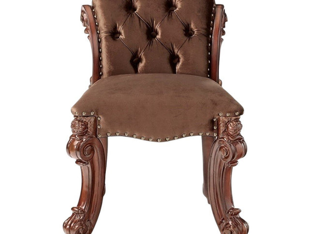 18" Solid Manufactured Wood and Fabric Bar Chair