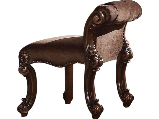 18" Solid Manufactured Wood and Fabric Bar Chair