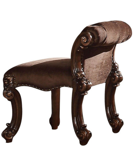 18" Solid Manufactured Wood and Fabric Bar Chair