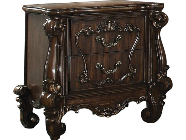 31" Brown Two Drawers Nightstand