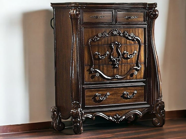 47" Solid Wood Six Drawer Chest