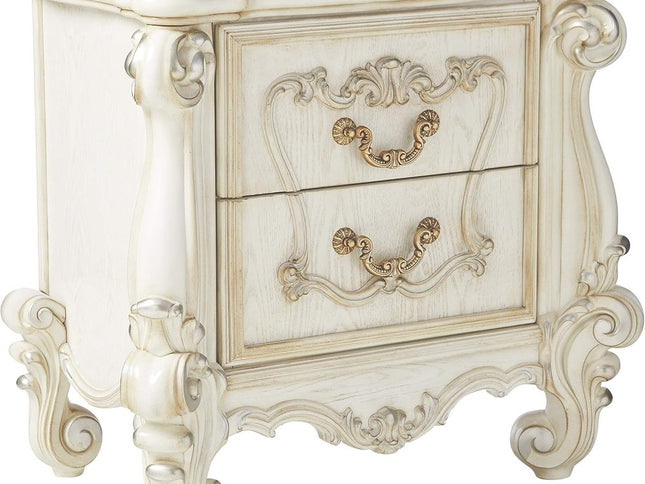 31" Brown Two Drawers Nightstand