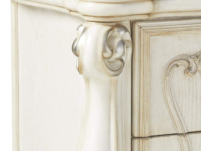 31" Brown Two Drawers Nightstand