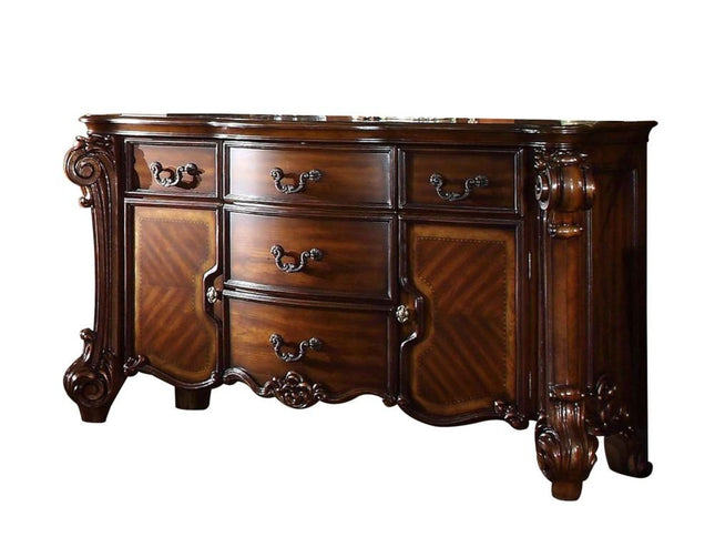 71" Solid Wood Five Drawer Dresser