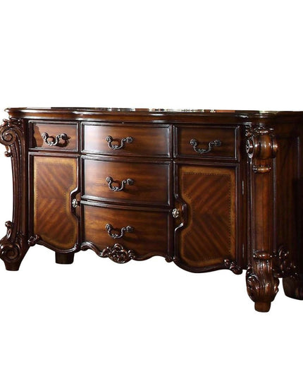 71" Solid Wood Five Drawer Dresser
