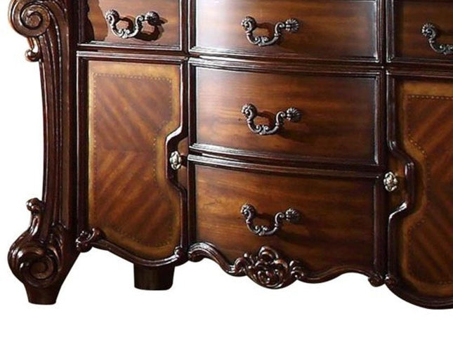 71" Solid Wood Five Drawer Dresser