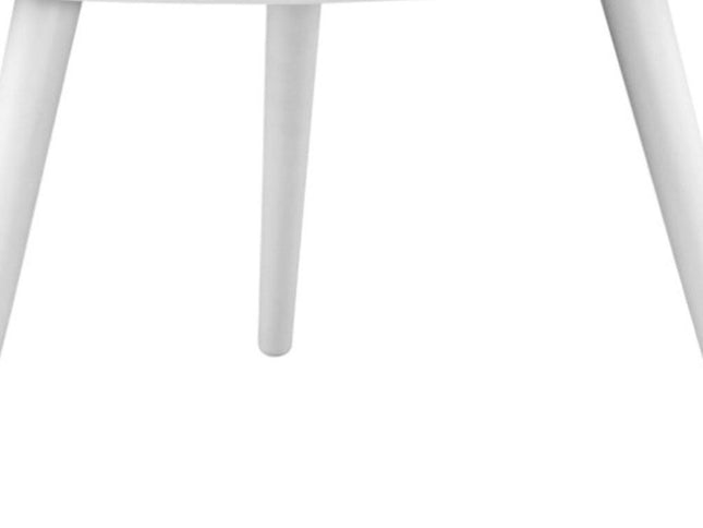 14" White Aluminum End Table