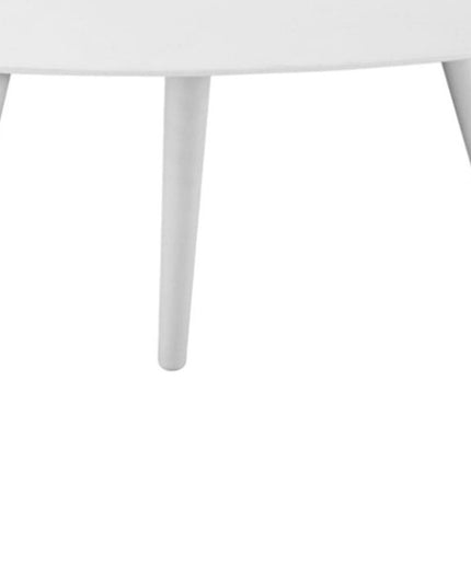 14" White Aluminum End Table