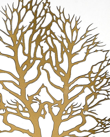 12" Clear And White Tree Of Life Oval Lead Free Crystal Table Vase