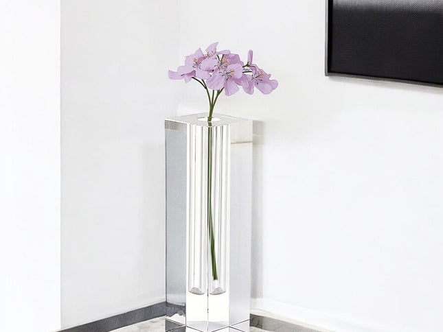 7" Clear Bud Lead Free Crystal Table Vase