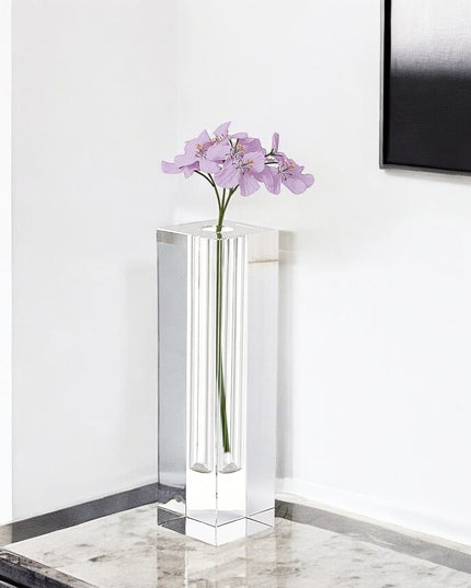 7" Clear Bud Lead Free Crystal Table Vase