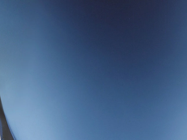 8" Midnight Blue And Clear Oval Crystal Glass Table Vase