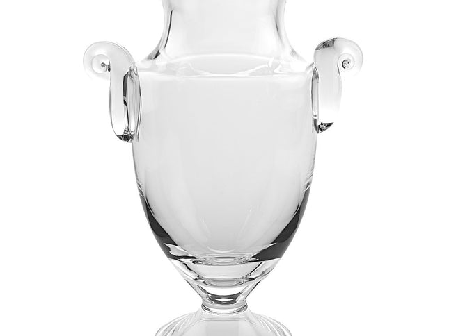 12" Clear Cylinder Lead Free Crystal Table Vase