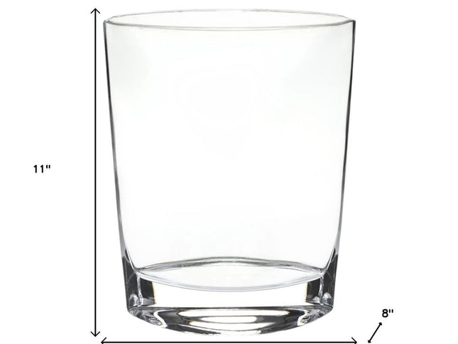 11" Clear Bud Lead Free Crystal Table Vase