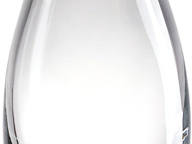 9" Clear Oval Lead Free Crystal Table Vase