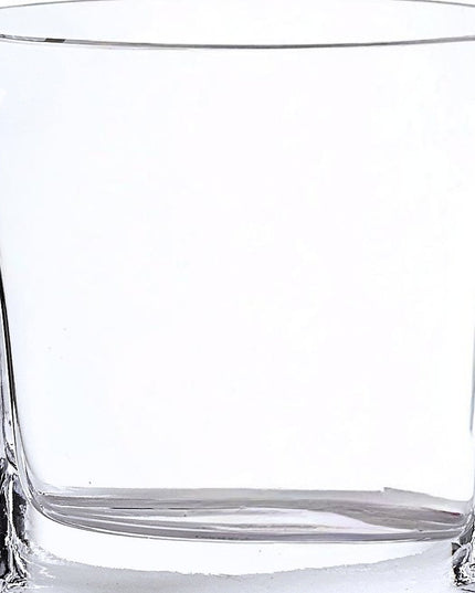 7" Clear Oval Crystal Glass Table Vase