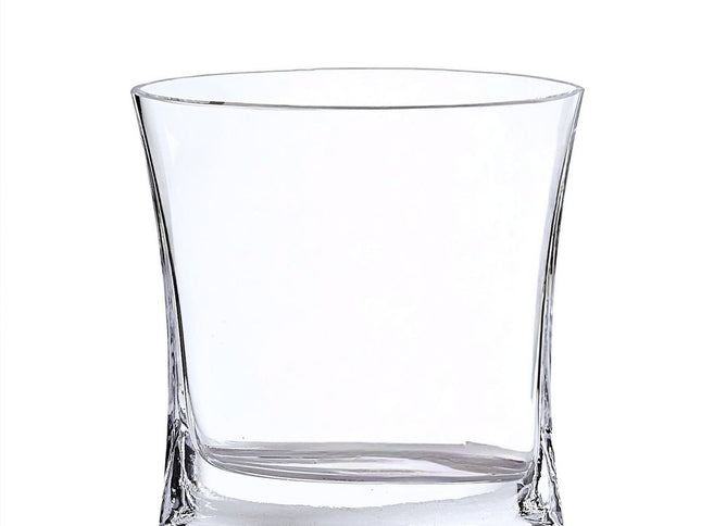 7" Clear Oval Crystal Glass Table Vase