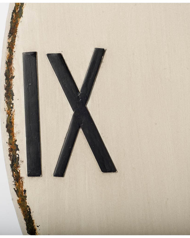 3" Circle Black Wood Analog Wall Clock