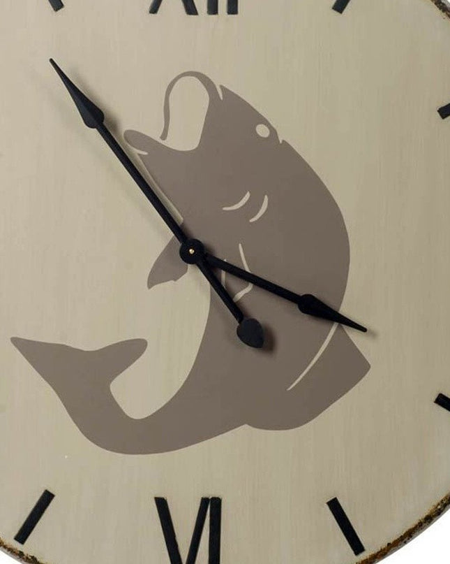 3" Circle Black Wood Analog Wall Clock