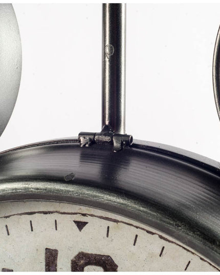 5" Circle Black Glass Analog Wall Clock