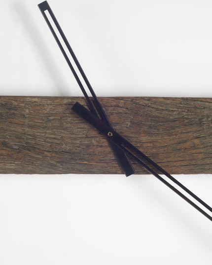 2" Circle Black Metal Skeleton Wall Clock