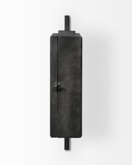 Rectangular Large Black Industrial Style Wall Clock