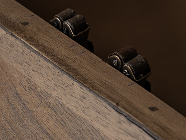 48" Brown Wood Hexagon Coffee Table