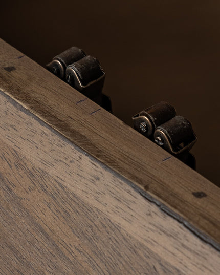 48" Brown Wood Hexagon Coffee Table