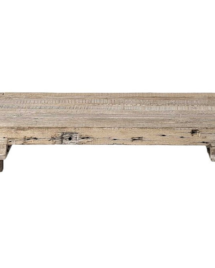 48" Natural Wood Distressed Coffee Table