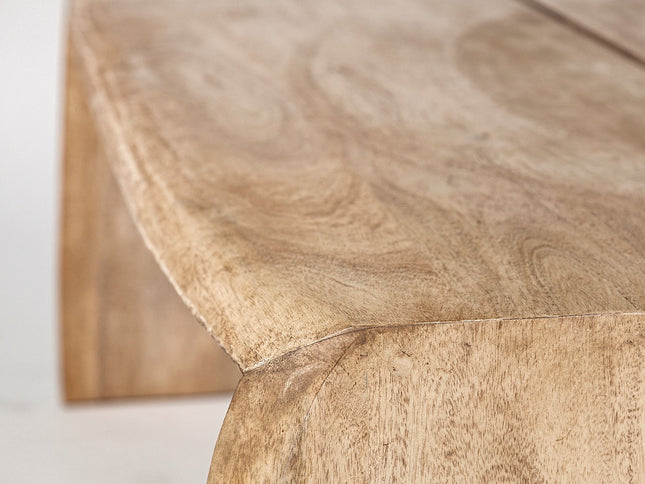 48" Brown Solid Wood Coffee Table