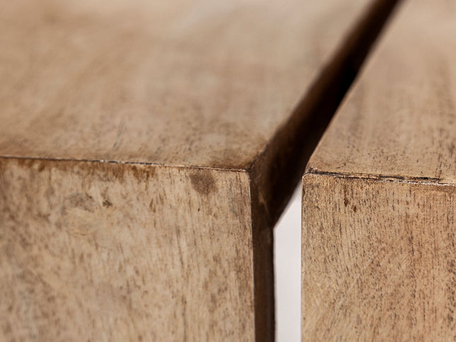 48" Brown Solid Wood Coffee Table