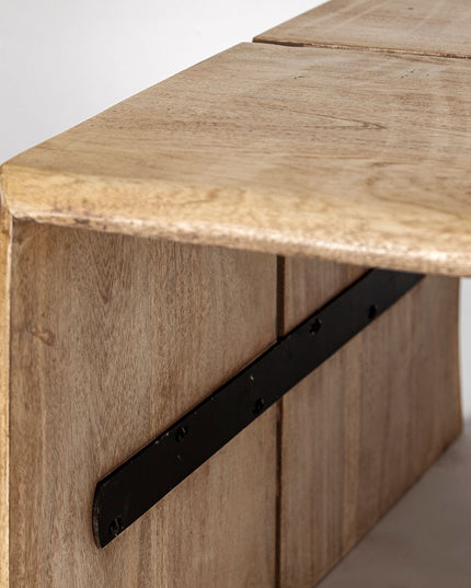 48" Brown Solid Wood Coffee Table