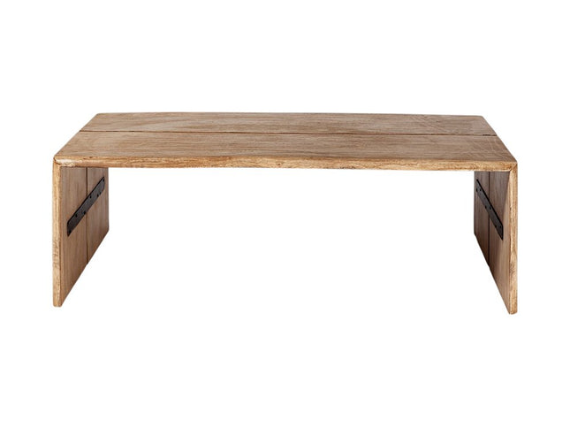 48" Brown Solid Wood Coffee Table