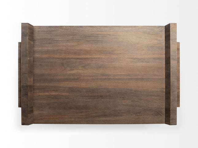 59" Brown Wood Coffee Table